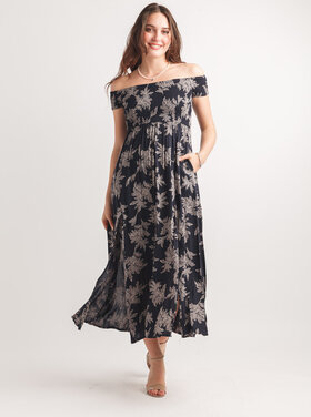 Papillon Papillon - Off the Shoulder Smocked Dress