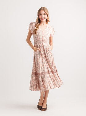 Papillon Papillon - Damask SS Midi Dress