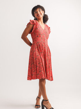 Papillon Papillon -Floral Button Front Dress