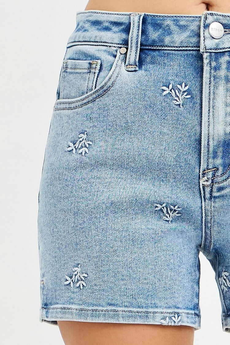 Risen Risen - 6460 HR Short w/ Embroidery