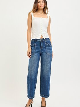 Risen Risen - 21491 Slouchy crop w/ Patch Pocket