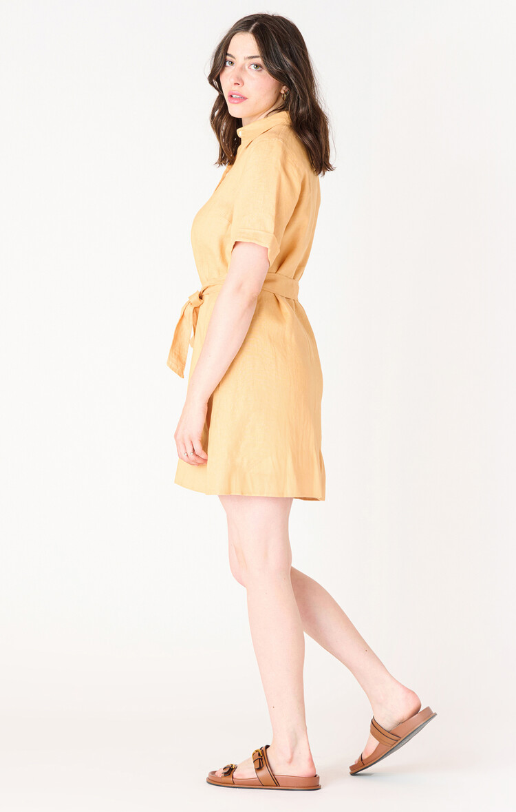 Black Tape Black Tape - Belted Mini Shirt Dress