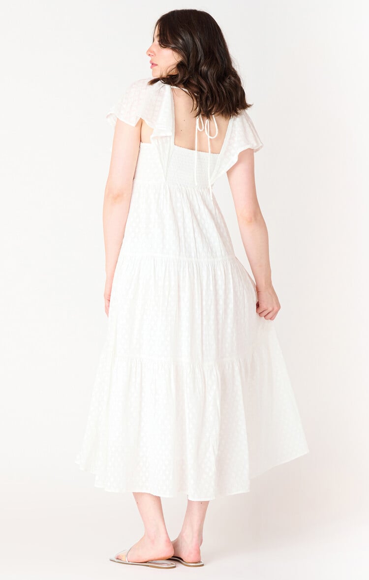 Black Tape Black Tape - Flutter Slv Tie Back Midi Dress