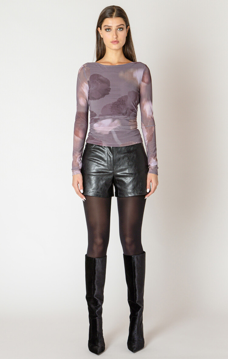 Black Tape Black Tape - Printed Mesh Top