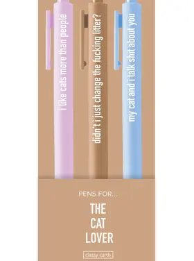 Classy Cards Classy Cards - The Cat Lover Pens