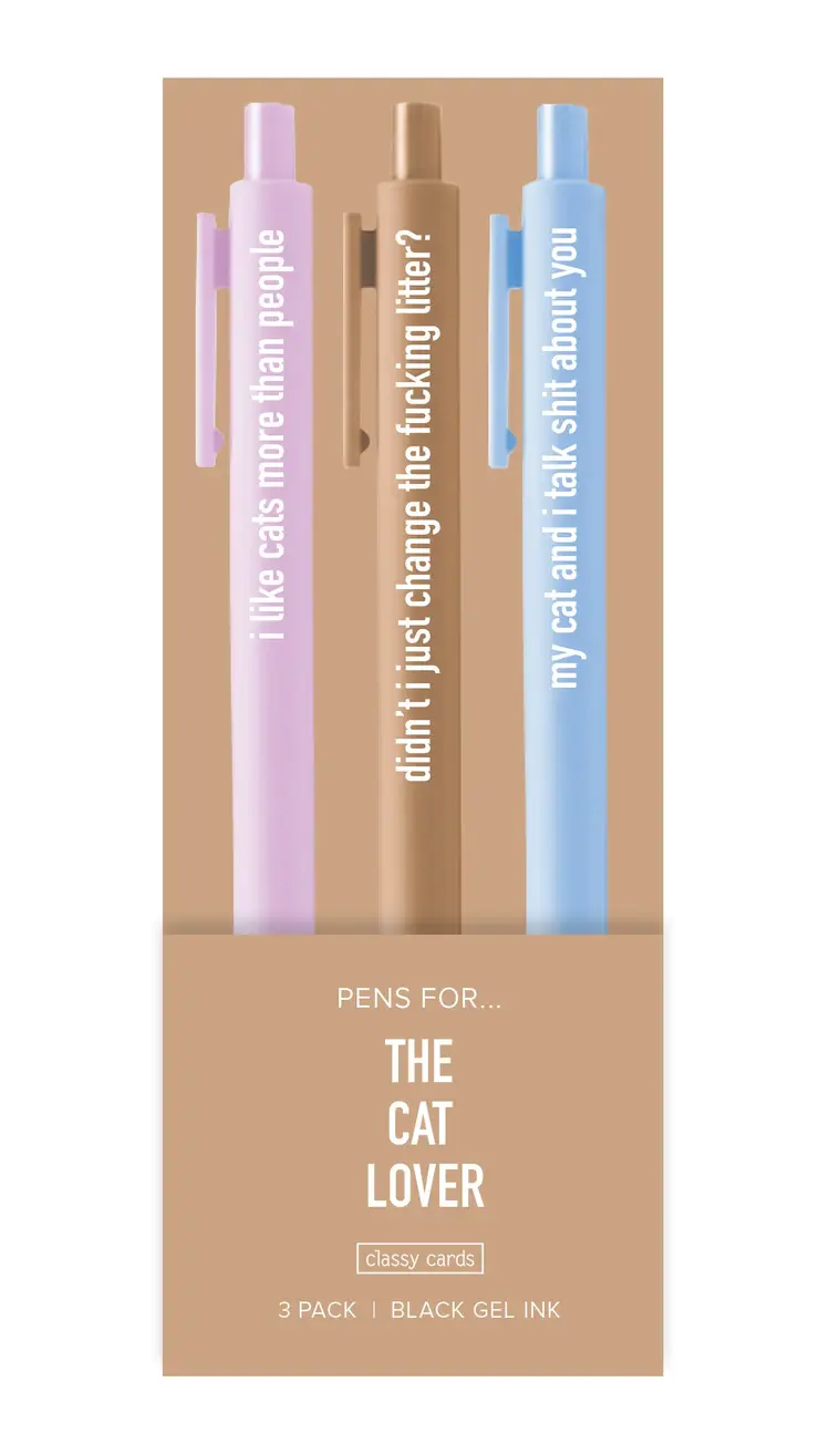 Classy Cards Classy Cards - The Cat Lover Pens