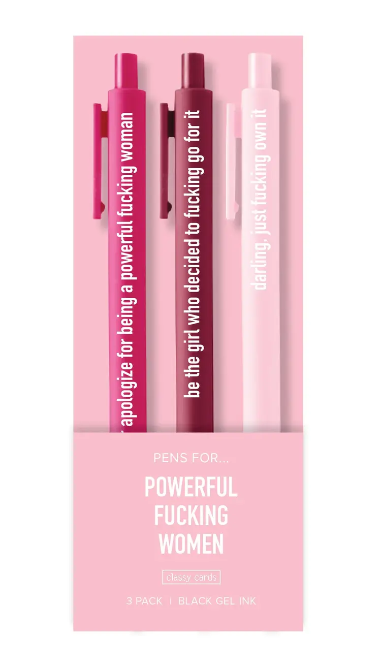 Classy Cards Classy Cards - Powerful Fucking Women Pen