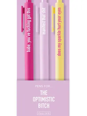 Classy Cards Classy Cards - Optimistic Bitch Pens