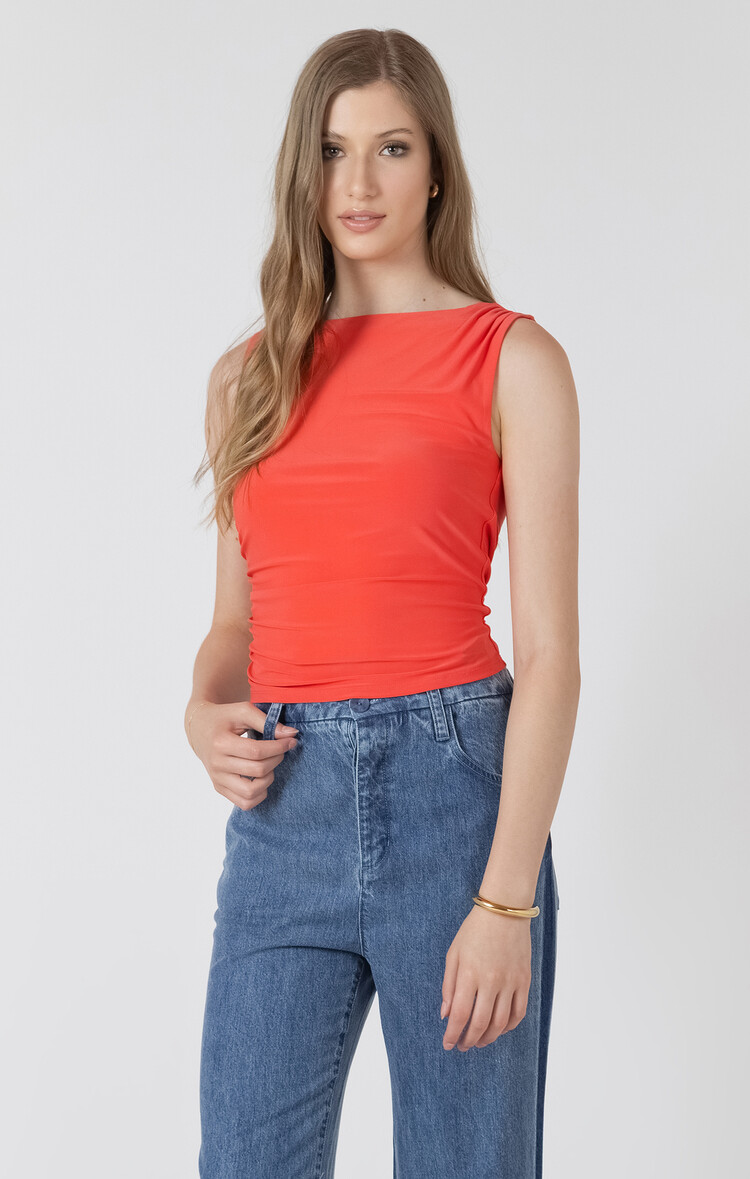 Black Tape Black Tape - Shirred Detail Tank