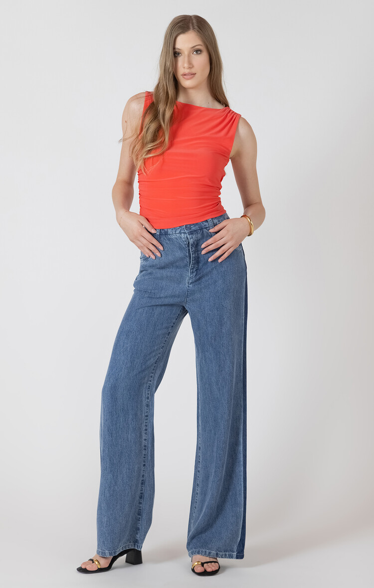 Black Tape Black Tape - Shirred Detail Tank