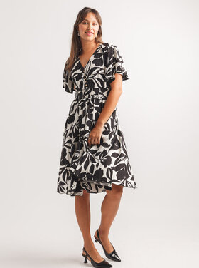 Papillon Papillon - Floral SS Dress w/Flutter Slv