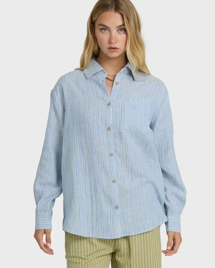 Billabong Billabong - Wanderer  Button Down Solid LS Top