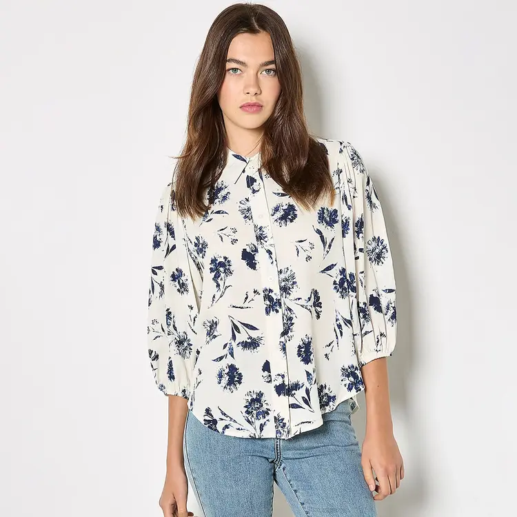 Apricot Apricot - Pressed Daisy Vol Slv Shirt