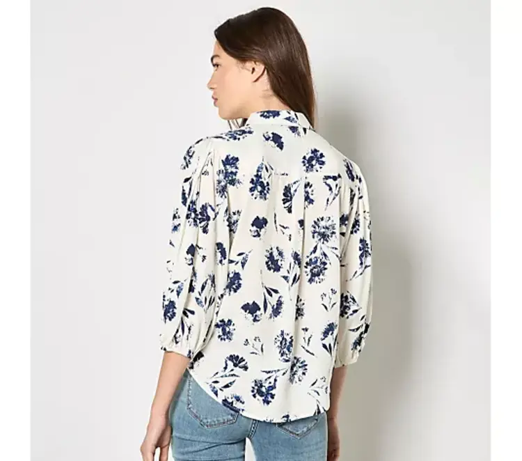 Apricot Apricot - Pressed Daisy Vol Slv Shirt