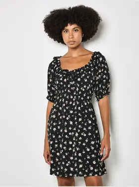 Apricot Apricot - Floral Milkmaid Frill Dress