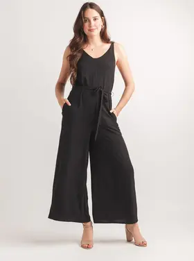 Papillon Papillon - V Neck Wide Leg Jumpsuit