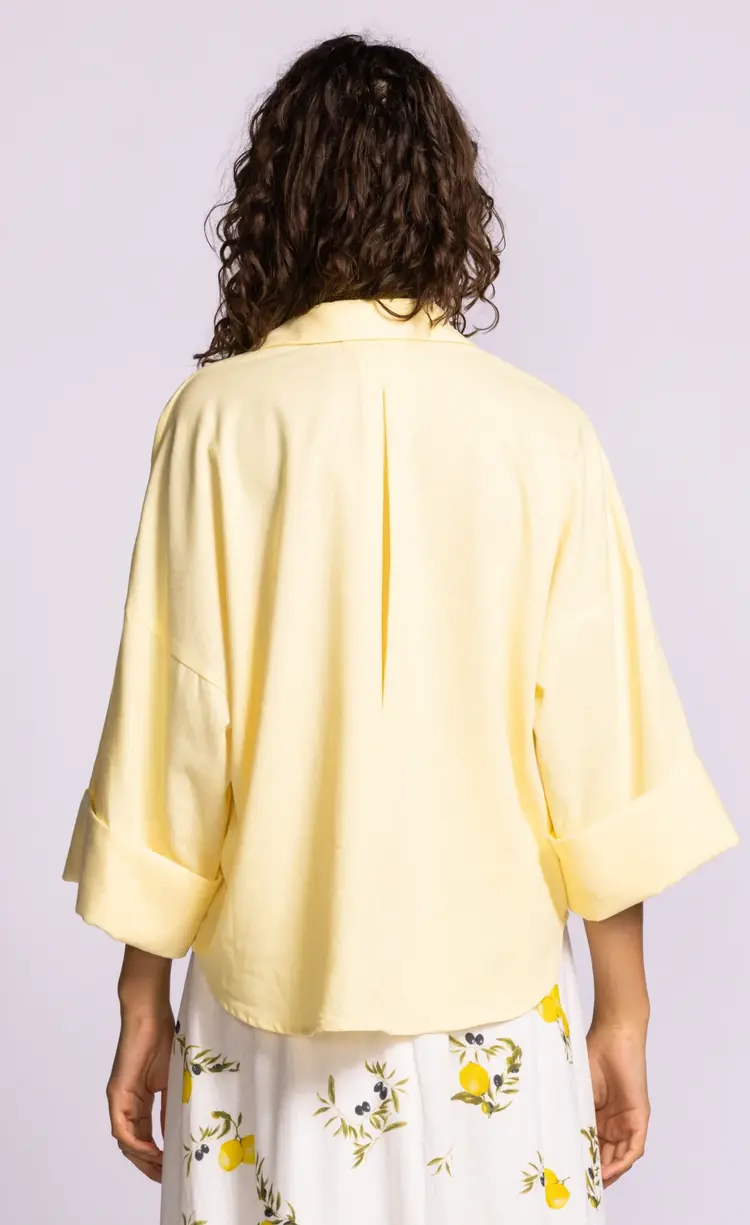 Pink Martini Pink Martini -  SS CHARLIE Collared Button Top