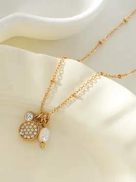 Hackney Nine Hackney Nine - KAAMIL Retro Art w/ Beaded Chain in Gold