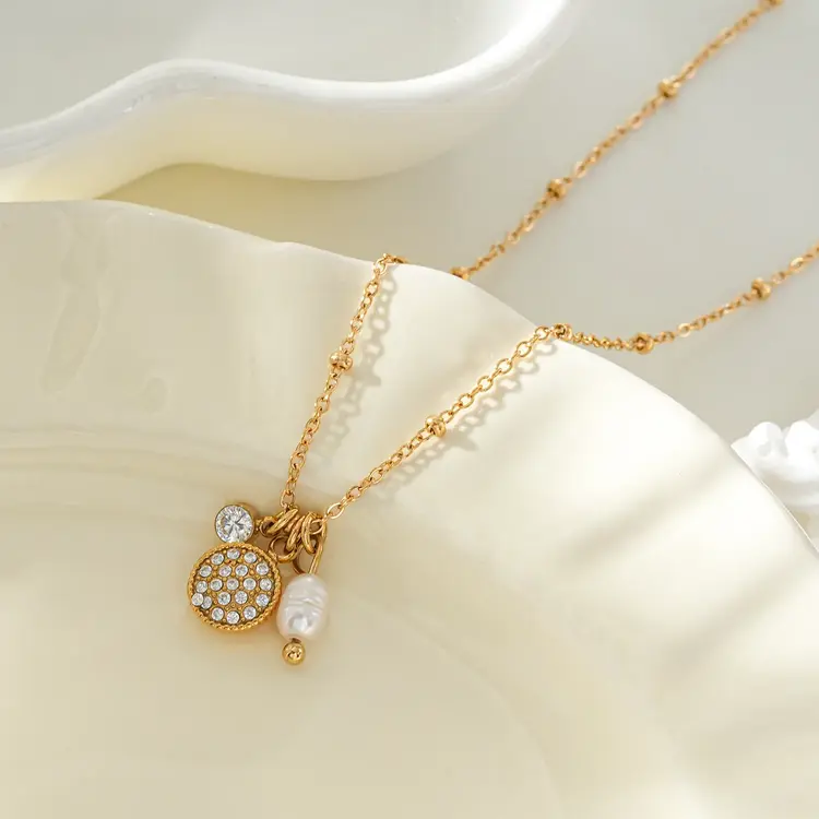 Hackney Nine Hackney Nine - KAAMIL Retro Art w/ Beaded Chain in Gold