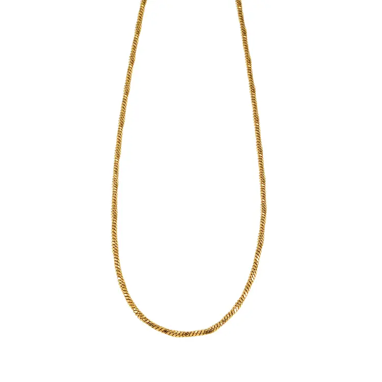 Hackney Nine Hackney Nine - SKAGWAY Twisted Texture Necklace Gold