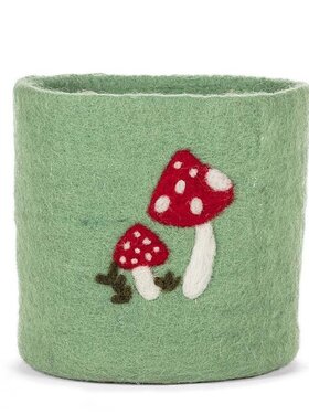 Abbott Abbott - Med Mushroom Planter 6" Grn