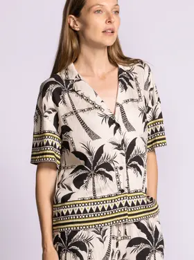 Pink Martini Pink Martini -  SS ROMONA Printed Top