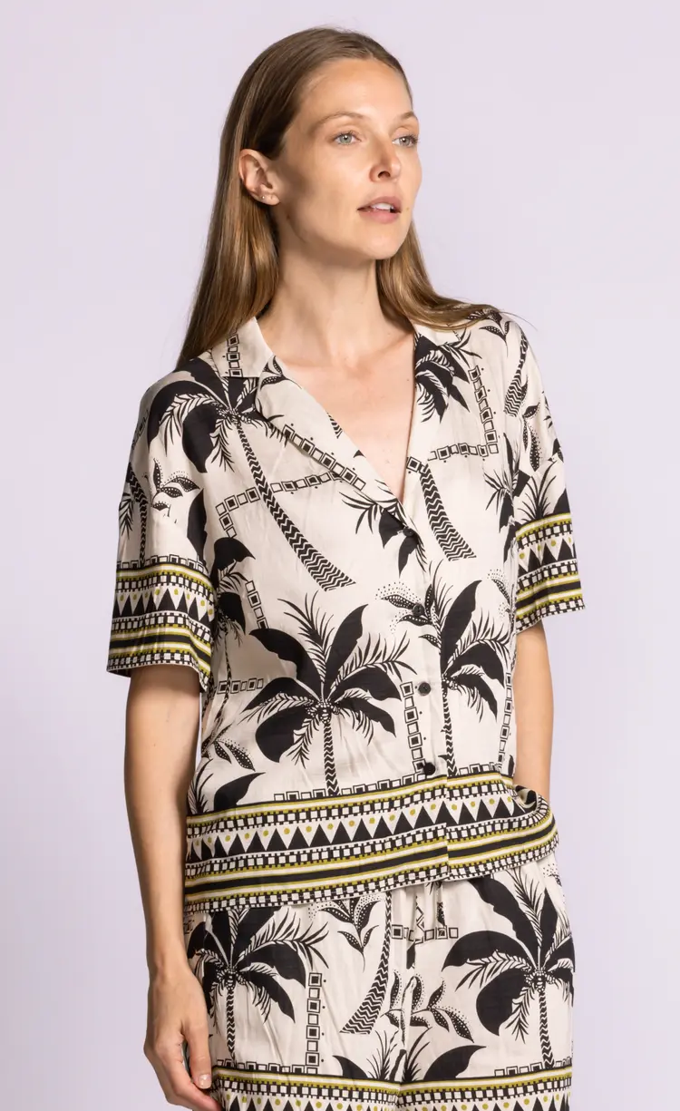 Pink Martini Pink Martini -  SS ROMONA Printed Top