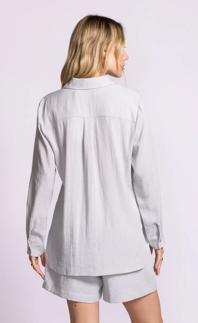 Pink Martini Pink Martini - LS Collared Button Down Top