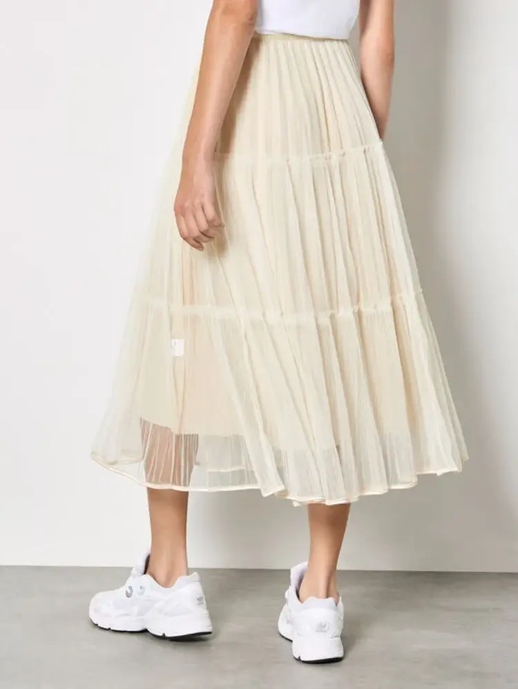 Apricot Apricot - Little Bows Mesh Midi Skirt