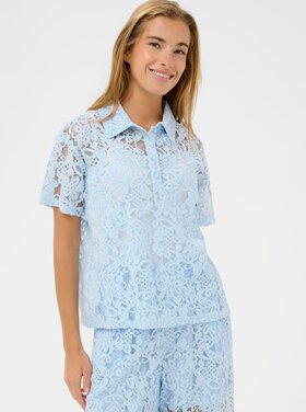 Kaffe Kaffe - LACY SS Collared Polo Shirt