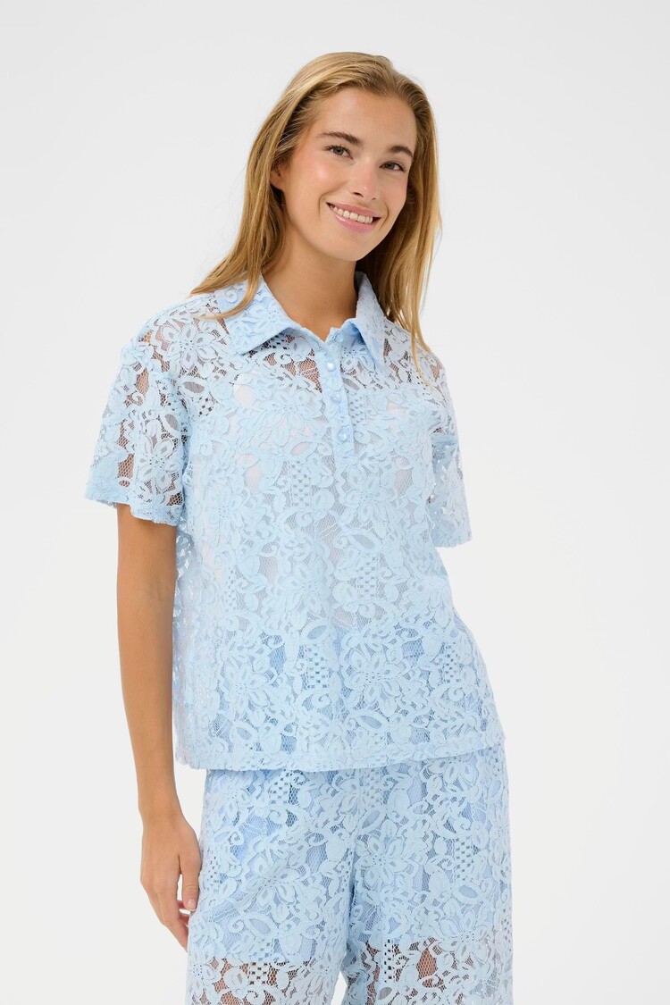 Kaffe Kaffe - LACY SS Collared Polo Shirt