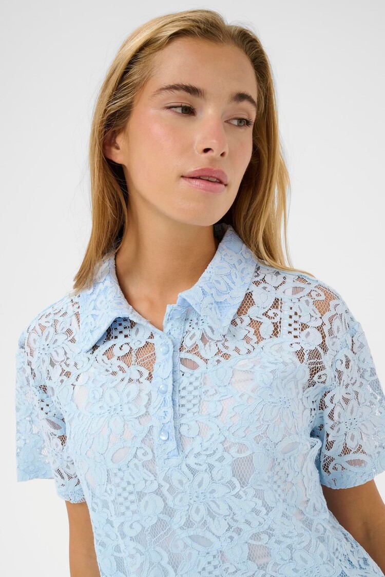 Kaffe Kaffe - LACY SS Collared Polo Shirt