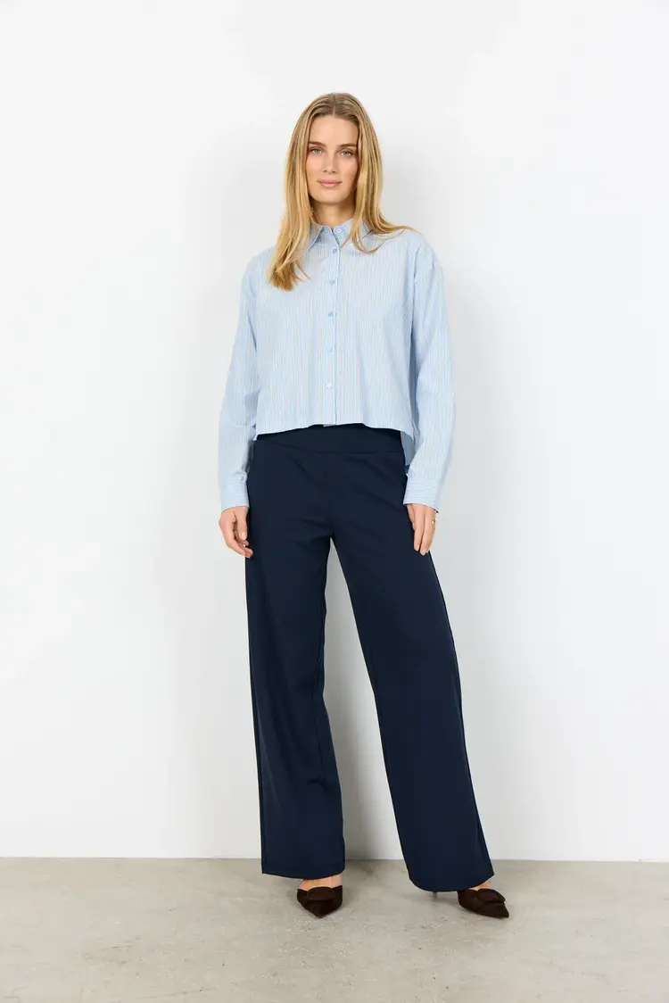 Soya Concept Soya Concept - CASSY 1 LS Button Crop Top