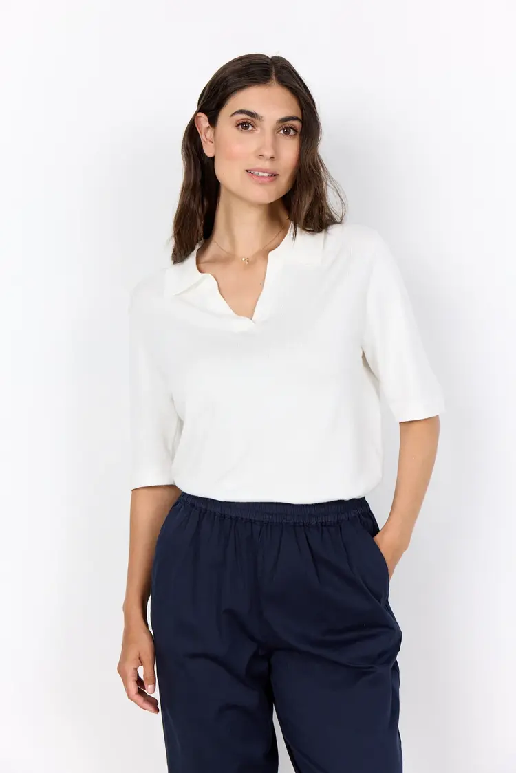 Soya Concept Soya Concept - DOLLIE 817 VNeck SS Knit Top