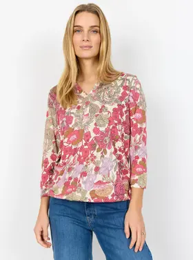 Soya Concept Soya Concept - FELICITY 536 Printed 3/4 Slv Top