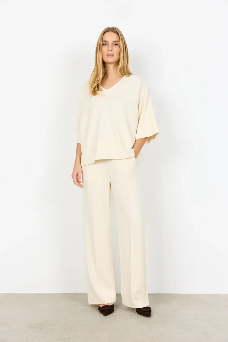 Soya Concept Soya Concept - BANU 289 Knitted 3/4 Slv Top