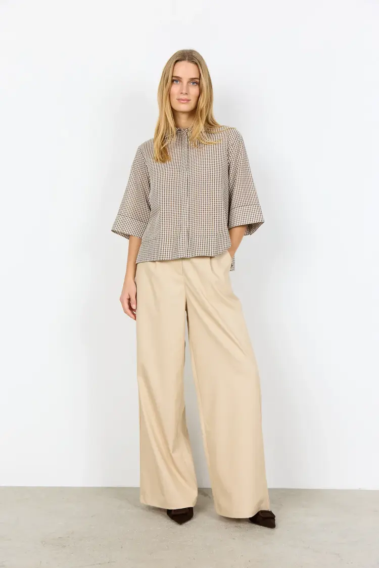 Soya Concept Soya Concept - CANELITA 1 SS  Plaid Top