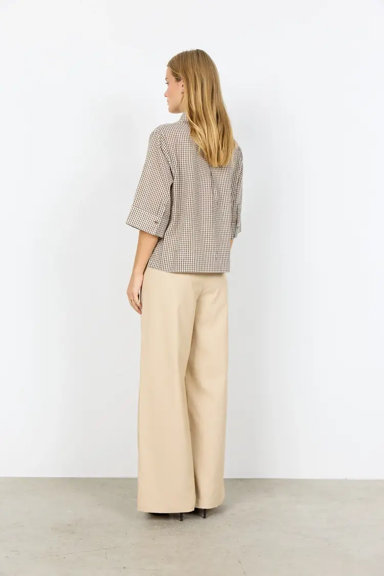 Soya Concept Soya Concept - CANELITA 1 SS  Plaid Top