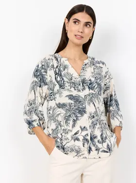 Soya Concept Soya Concept - CARLI 2 3/4 Slv Button Front Top