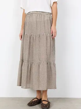 Soya Concept Soya Concept - CANELITA 3 Tiered Midi Skirt