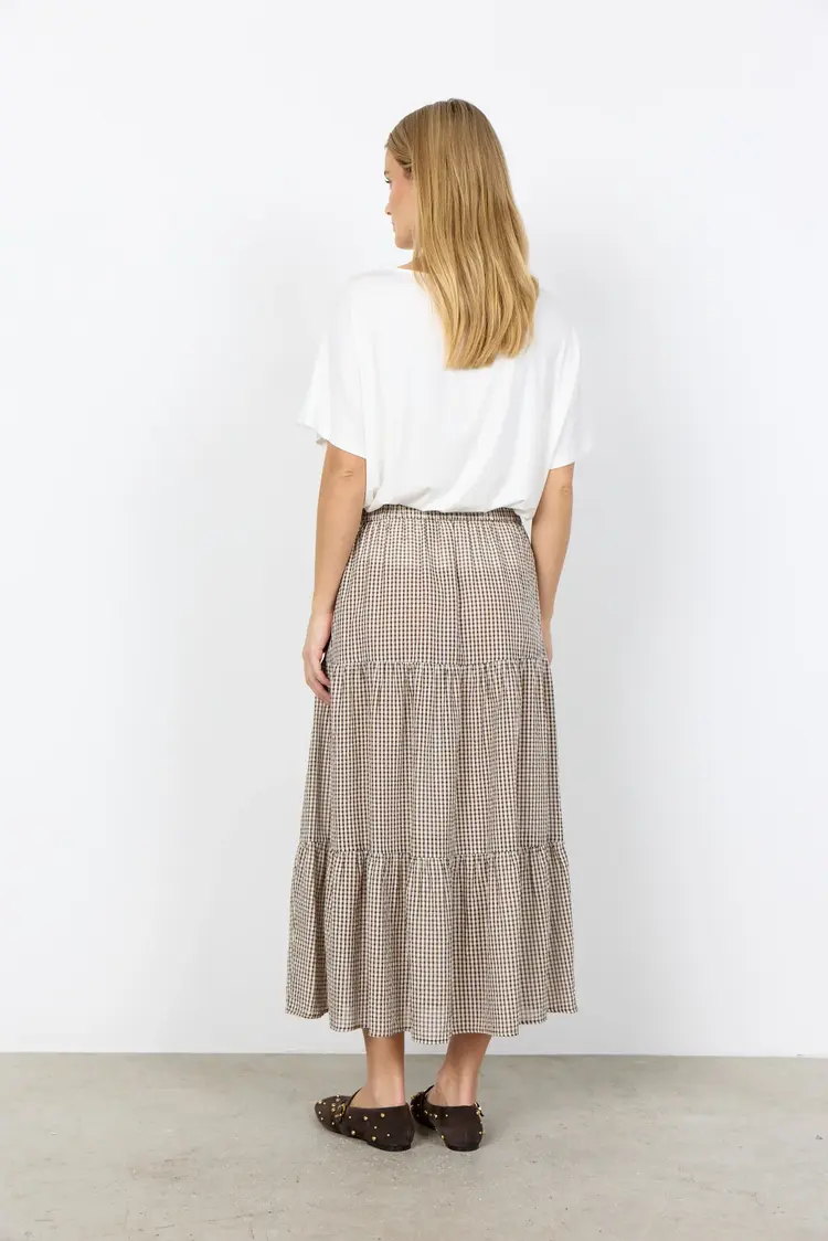 Soya Concept Soya Concept - CANELITA 3 Tiered Midi Skirt
