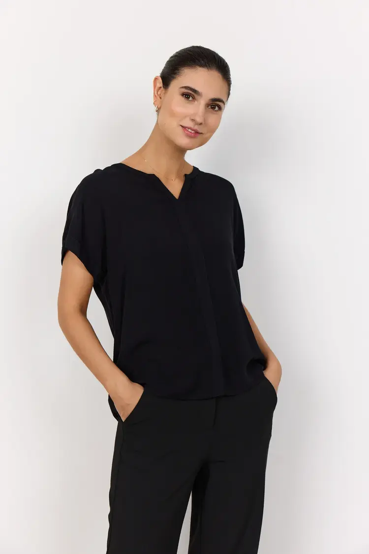 Soya Concept Soya Concept - RADIA 9 SS V-Neck Top