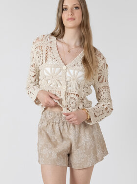 Black Tape Black Tape - Embroidered Patterned Cardigan