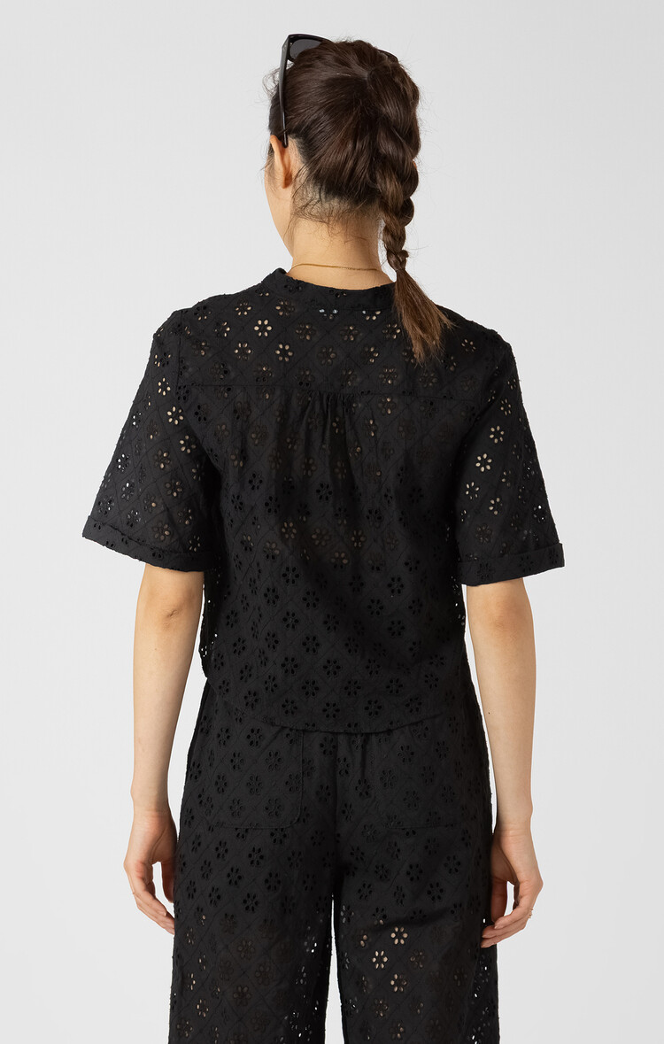 Black Tape Black Tape -  SS Cutwork Embroidery Top