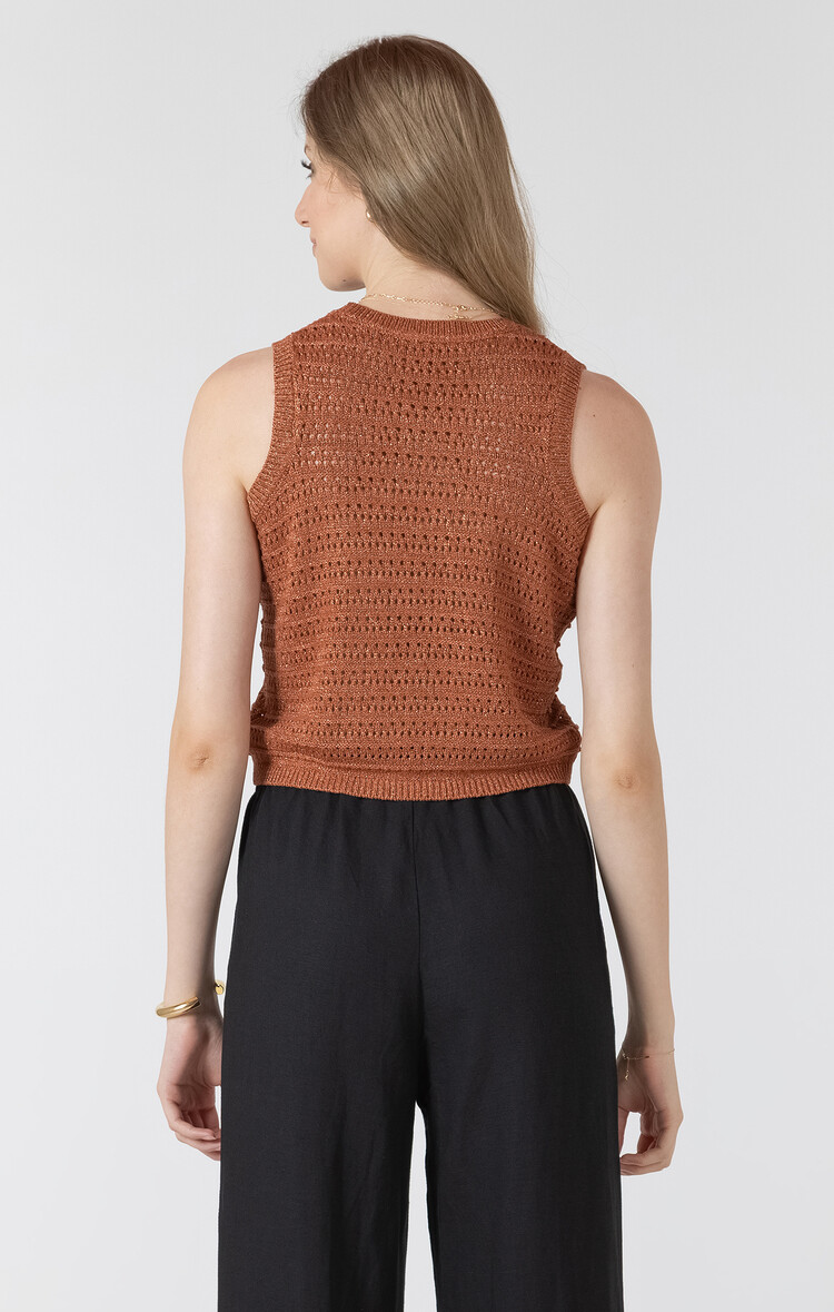 Black Tape Black Tape - Crochet Slvless Sweater Top