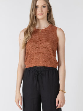 Black Tape Black Tape - Crochet Slvless Sweater Top