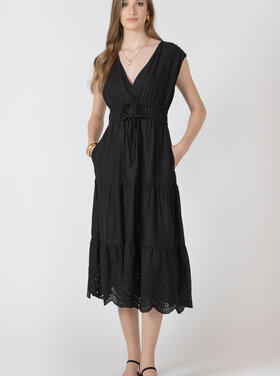 Black Tape Black Tape - Eyelet Tie Waist Dress
