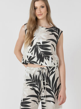 Black Tape Black Tape - Printed Cropped Top