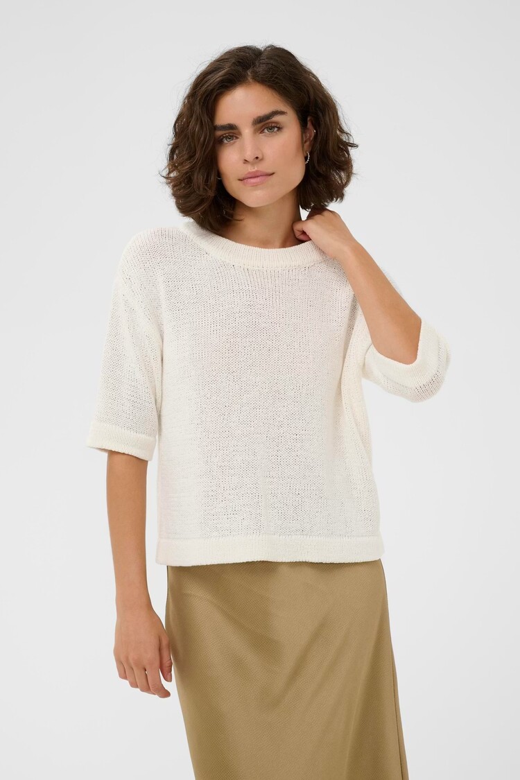 Kaffe Kaffe - SEVITA 3/4 Slv Round Neck Sweater