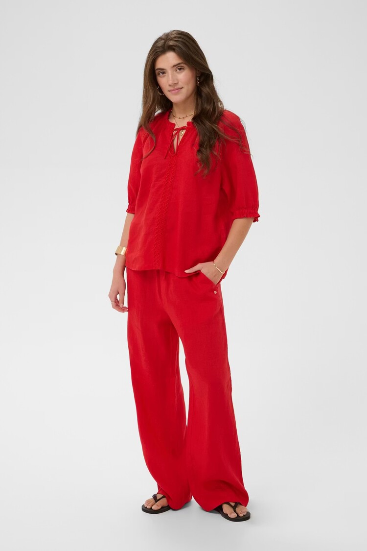 Cream Cream - BELLIS Lace SS Blouse